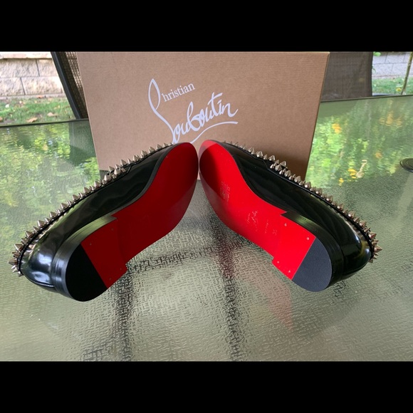 New Christian Louboutin Shoes Mattia Spikes Donna Loafers @louboutin size 35 - Picture 7 of 16